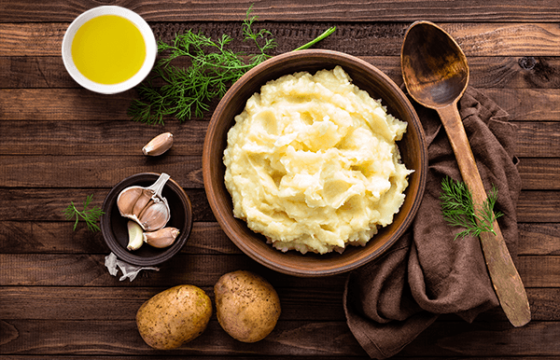 Ecrasée de pommes de terre à l’huile d’olive